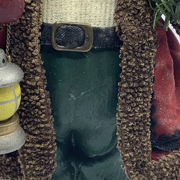 Woodland Santa Midwest Importers Fabric Mache #18186 in Box 10 I… - Picture 9 of 16